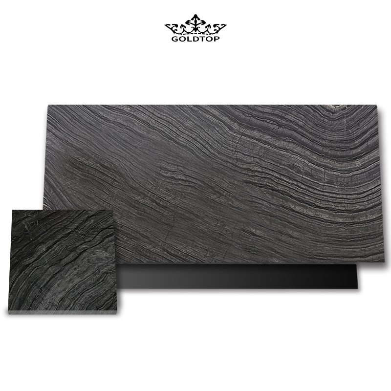  Black Wooden Marble Tiles