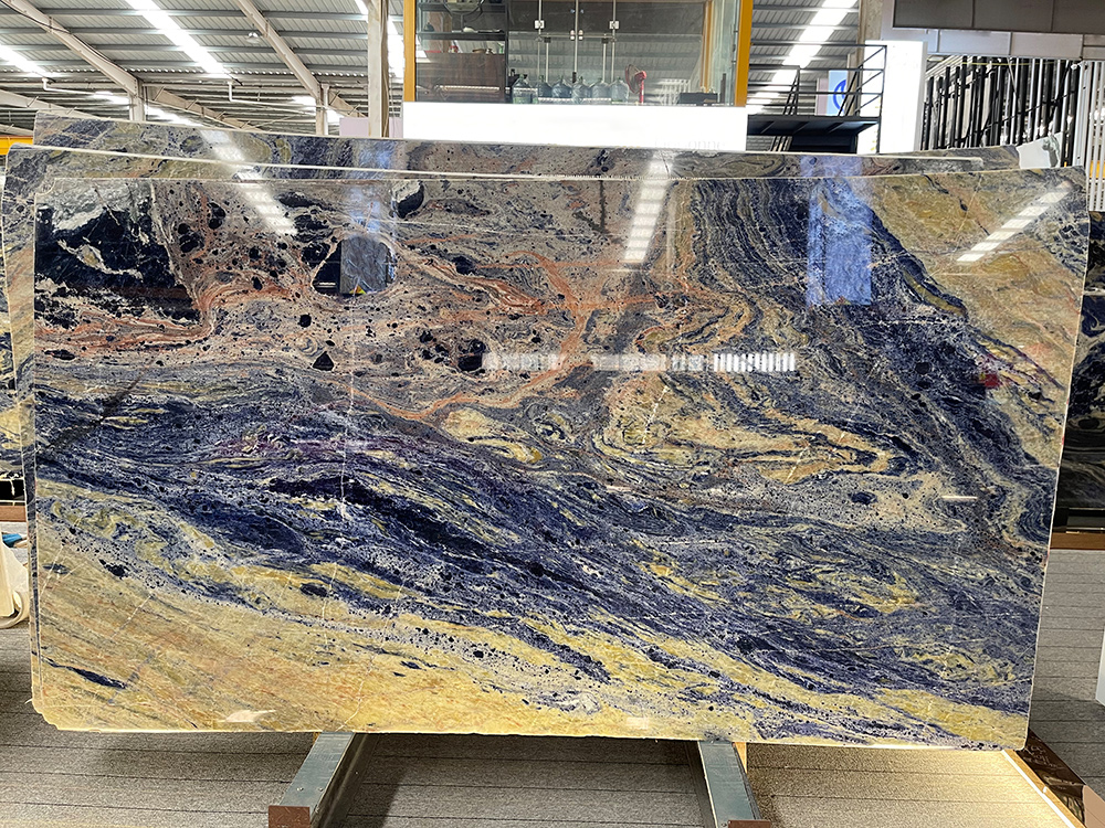 Luxury Stone Blue Sodalite Granite Slab