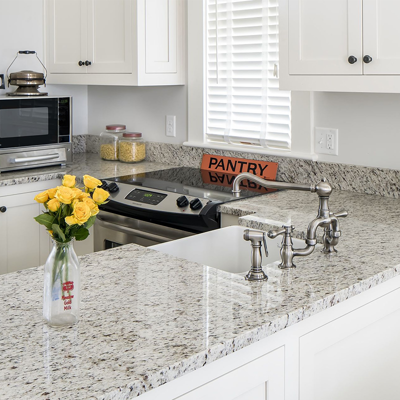 White Ornamental Granite Countertop