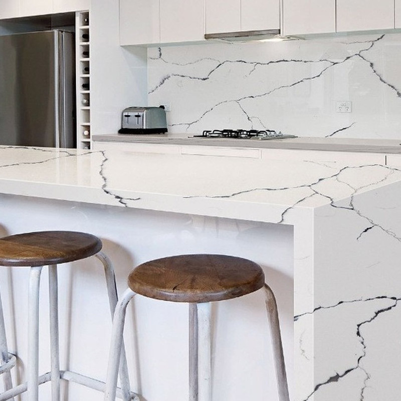 China Carrara White Marble Slab Countertop Manufacturer