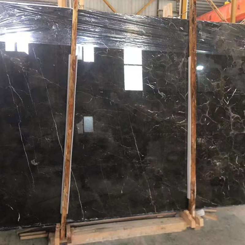 Dark Black Coffee Marble Table Floor Stairs Tiles Sale