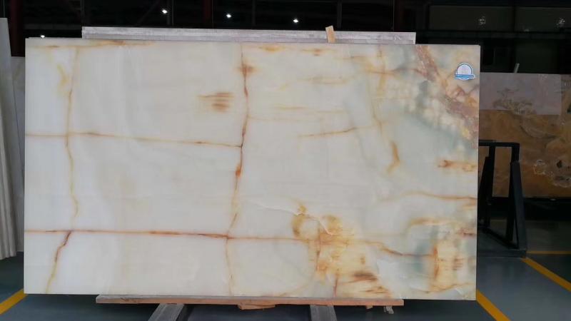 Snow White Onyx Slab 