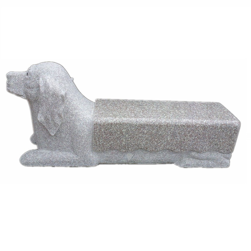 Natural Stone Bench With Cute Animal carving