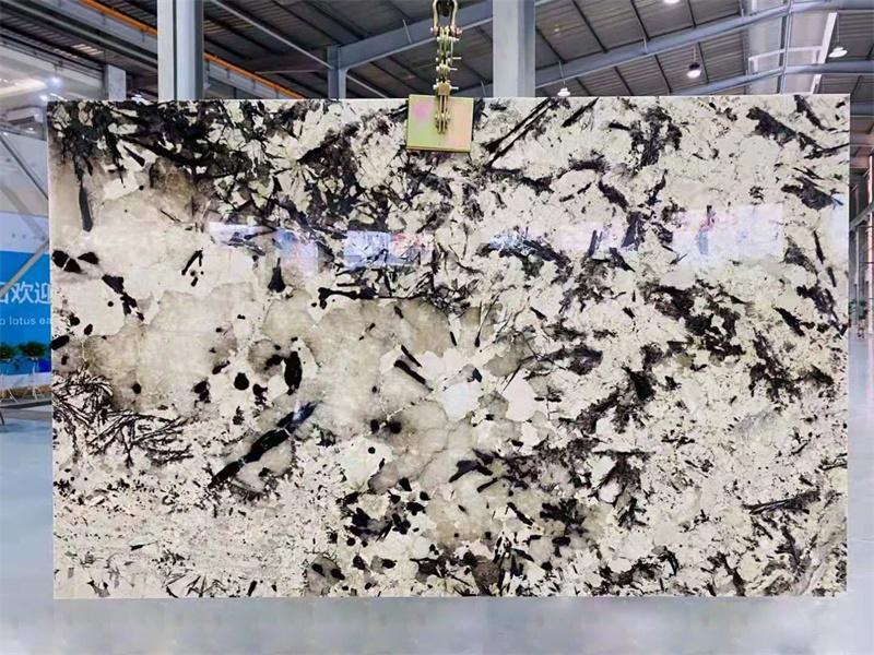 Snow Mountain Silver Fox Quartzite Slab