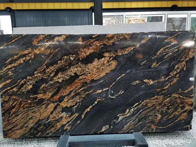 Black Quartzite With Gold Veins