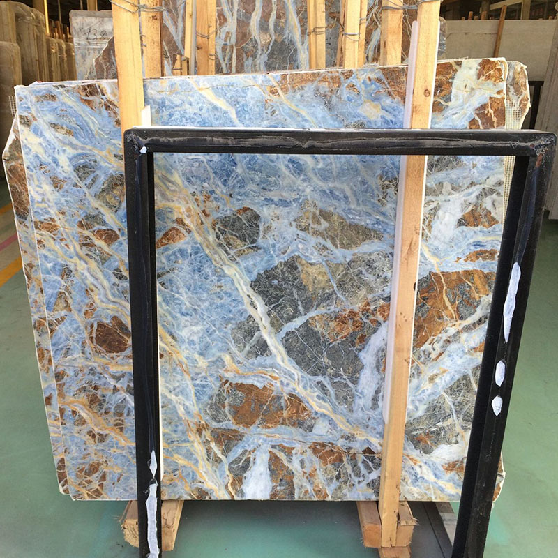 Blue Denim Marble Jean Texture Slab