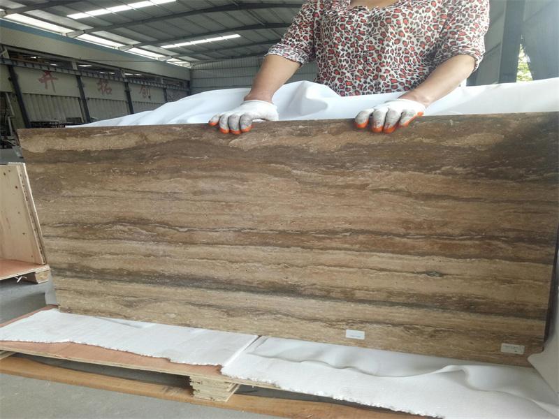 Gray Wood Grain Travertine