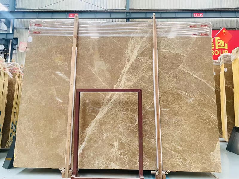 Brown Light Emperador Marble Slab Tiles