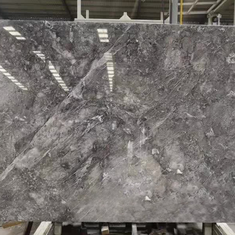 Bentley Grey striped Marble Slabs