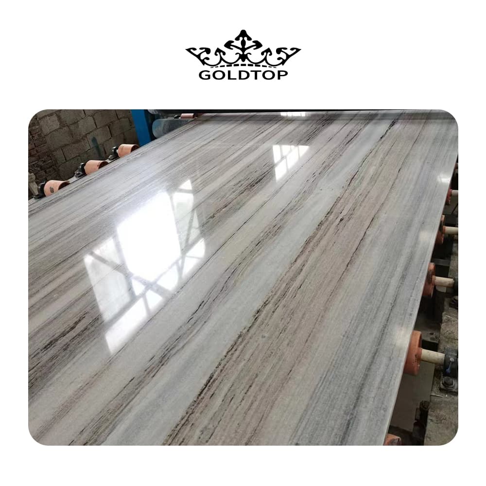 Crystal Wood Grain Marble Slab