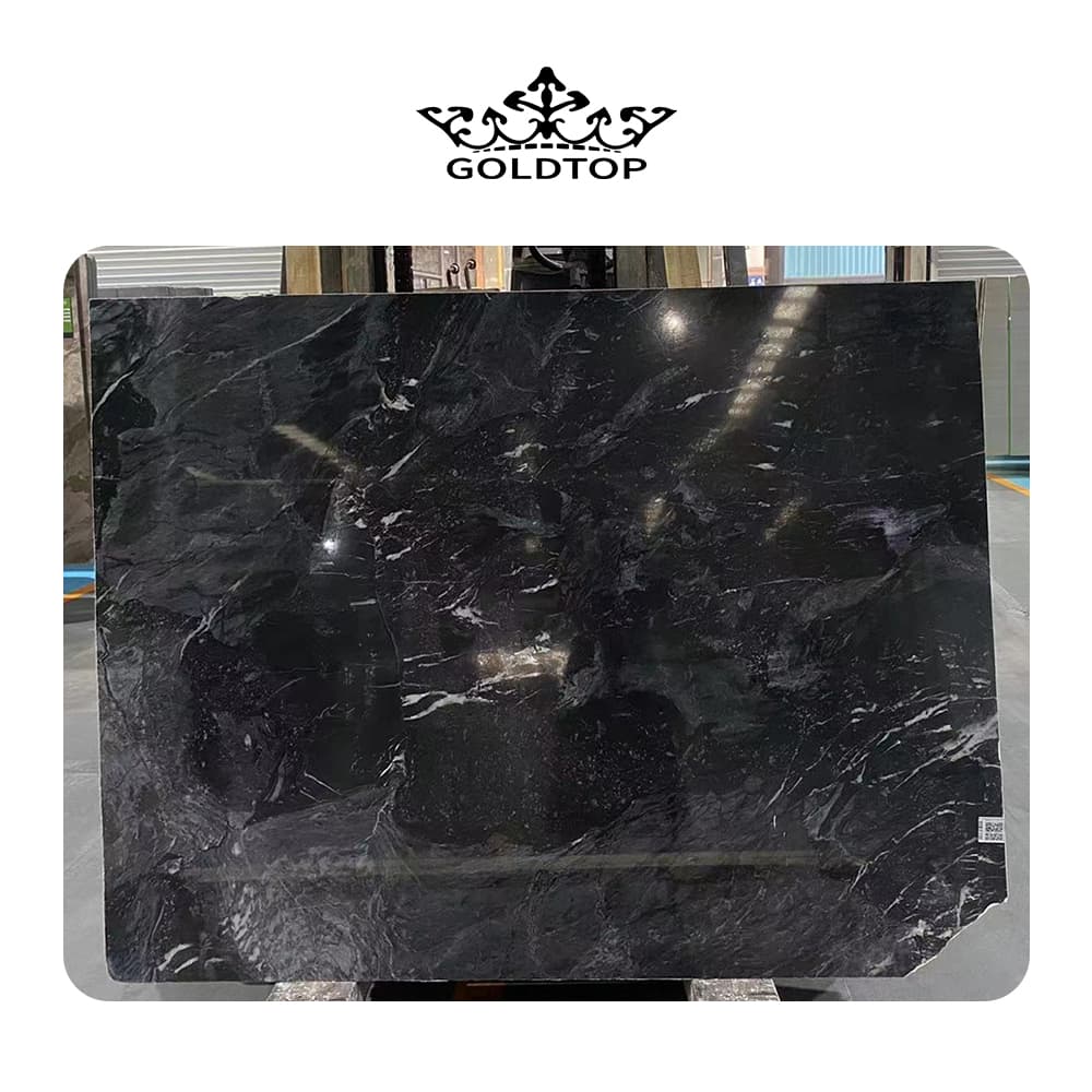 Hilton noble black gray marble