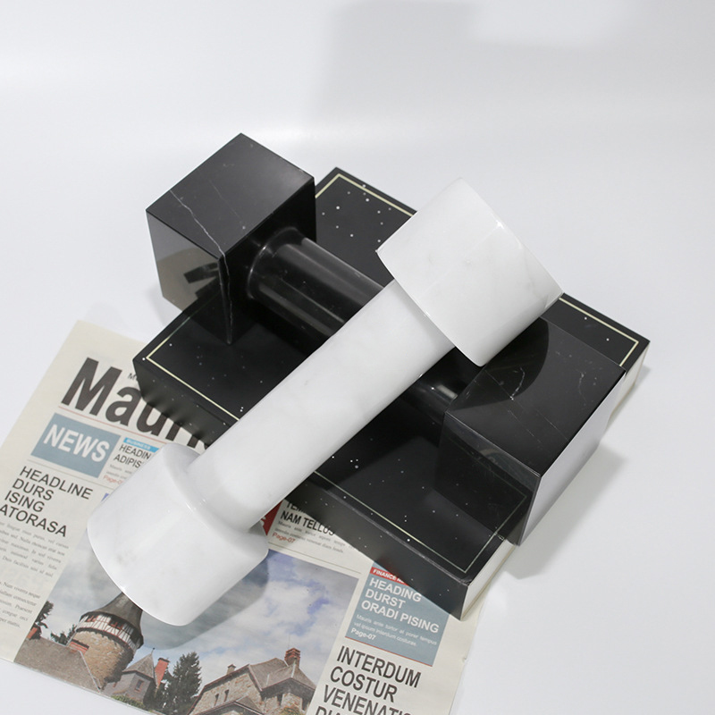 Marble dumbbells set 