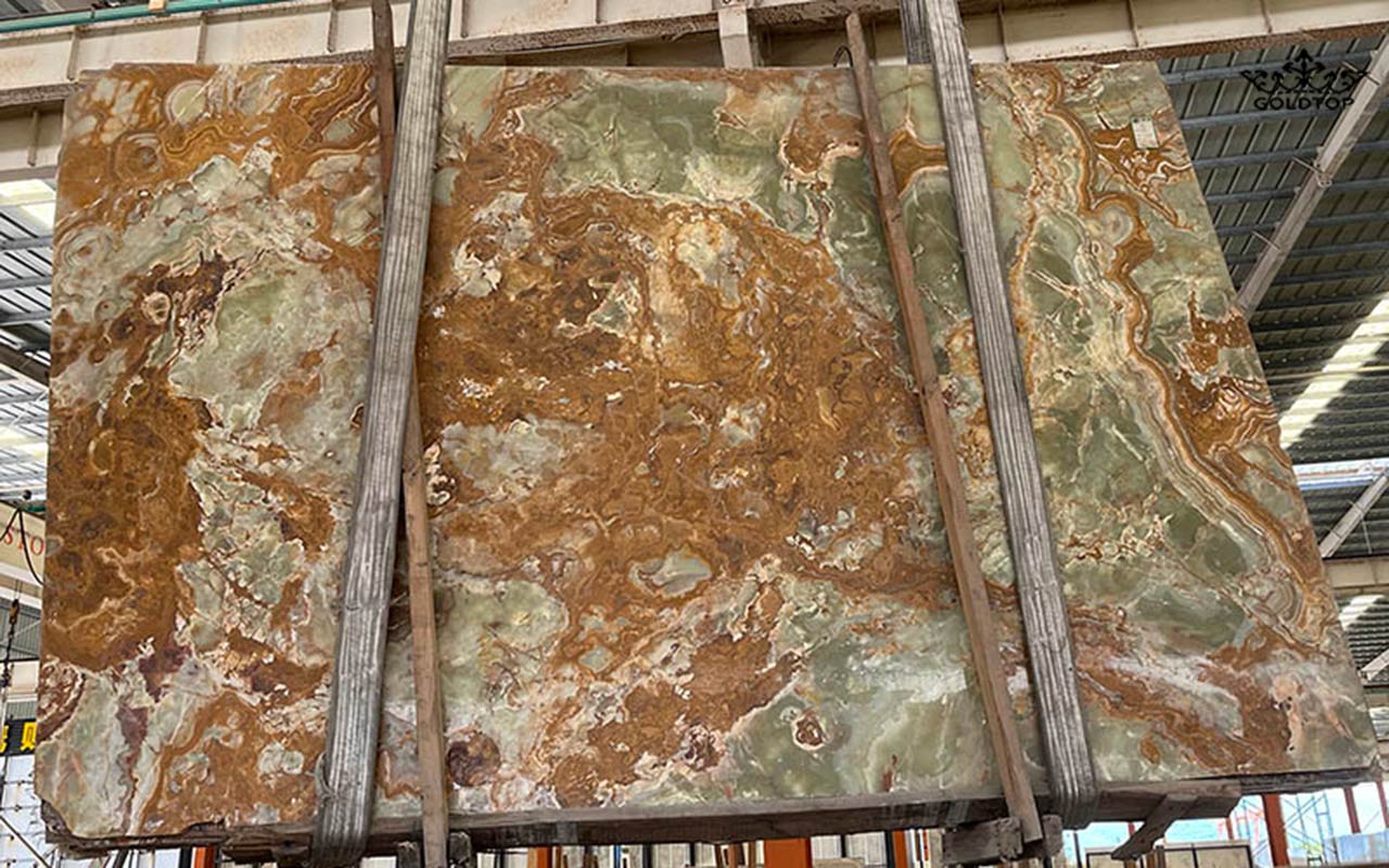 Green Onyx Slabs Factory