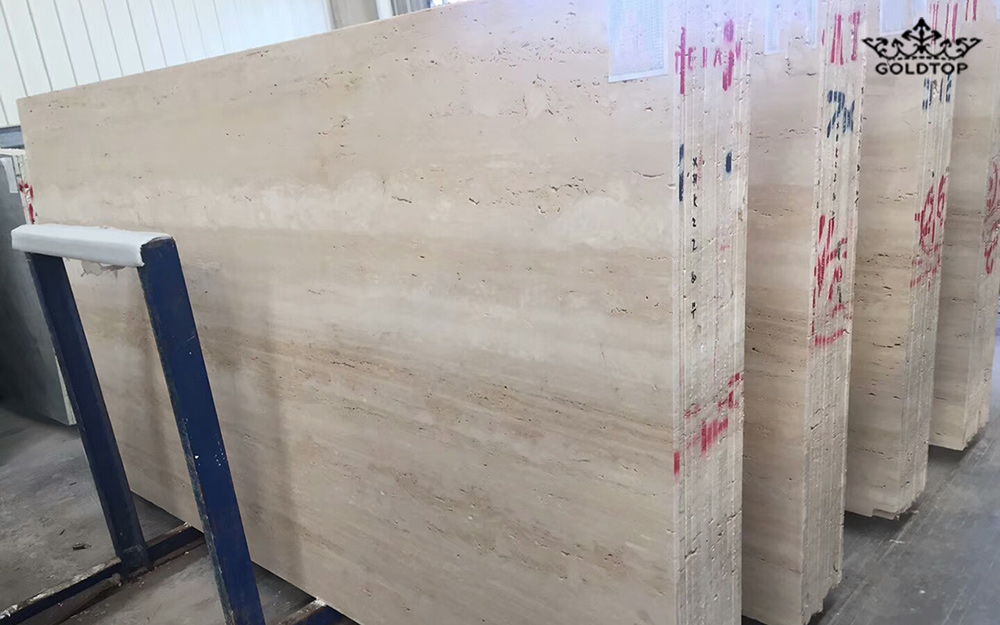 Italy Ivory White Travetine slabs