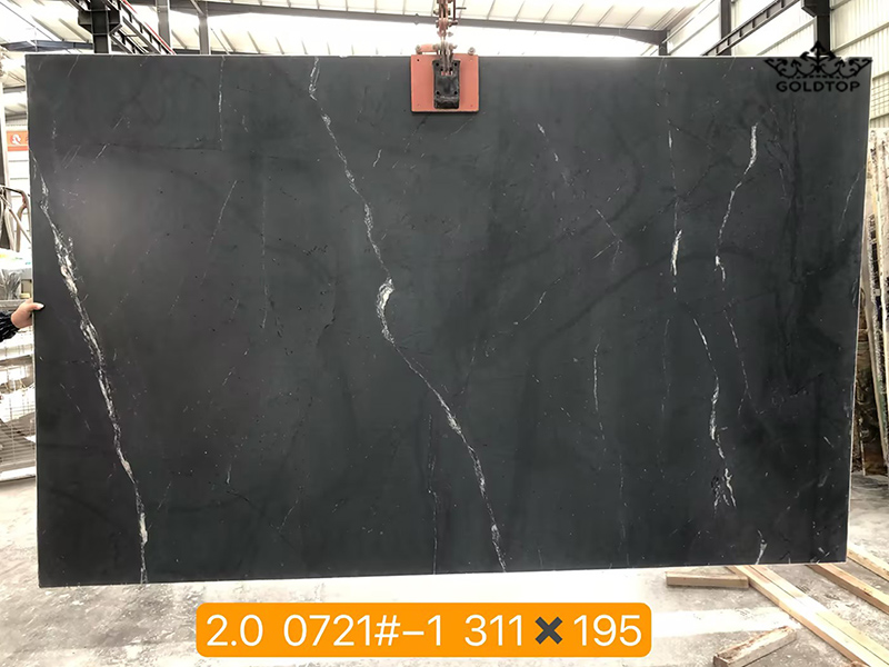 Omega Black Quartzite Slabs