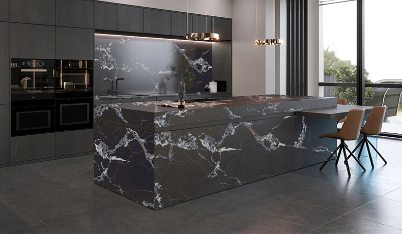 5095 Napoleon Black Quartz With White Veins Suppliers