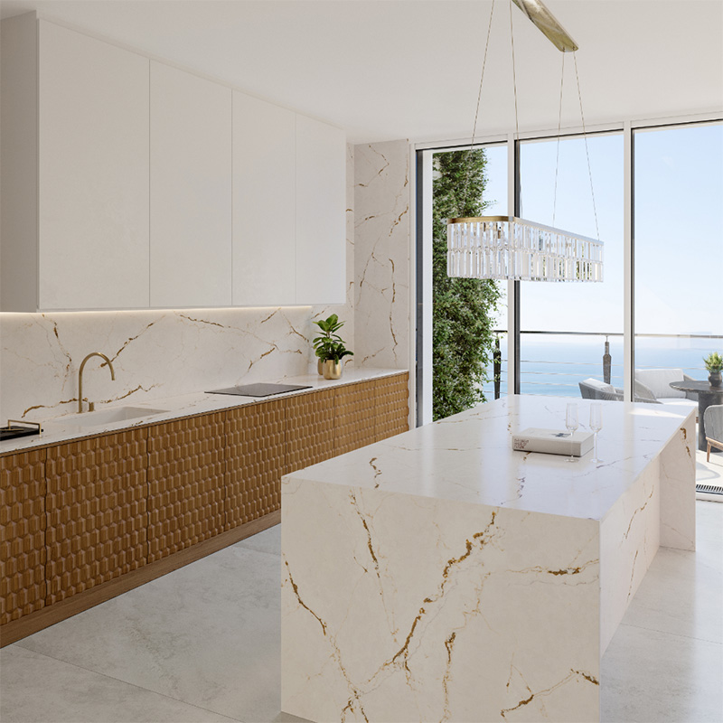 5098 Majestic White Calacatta Quartz Manufacturer