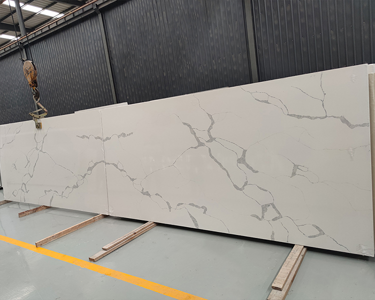 5026 Stream White Calacatta Quartz Countertops Suppliers