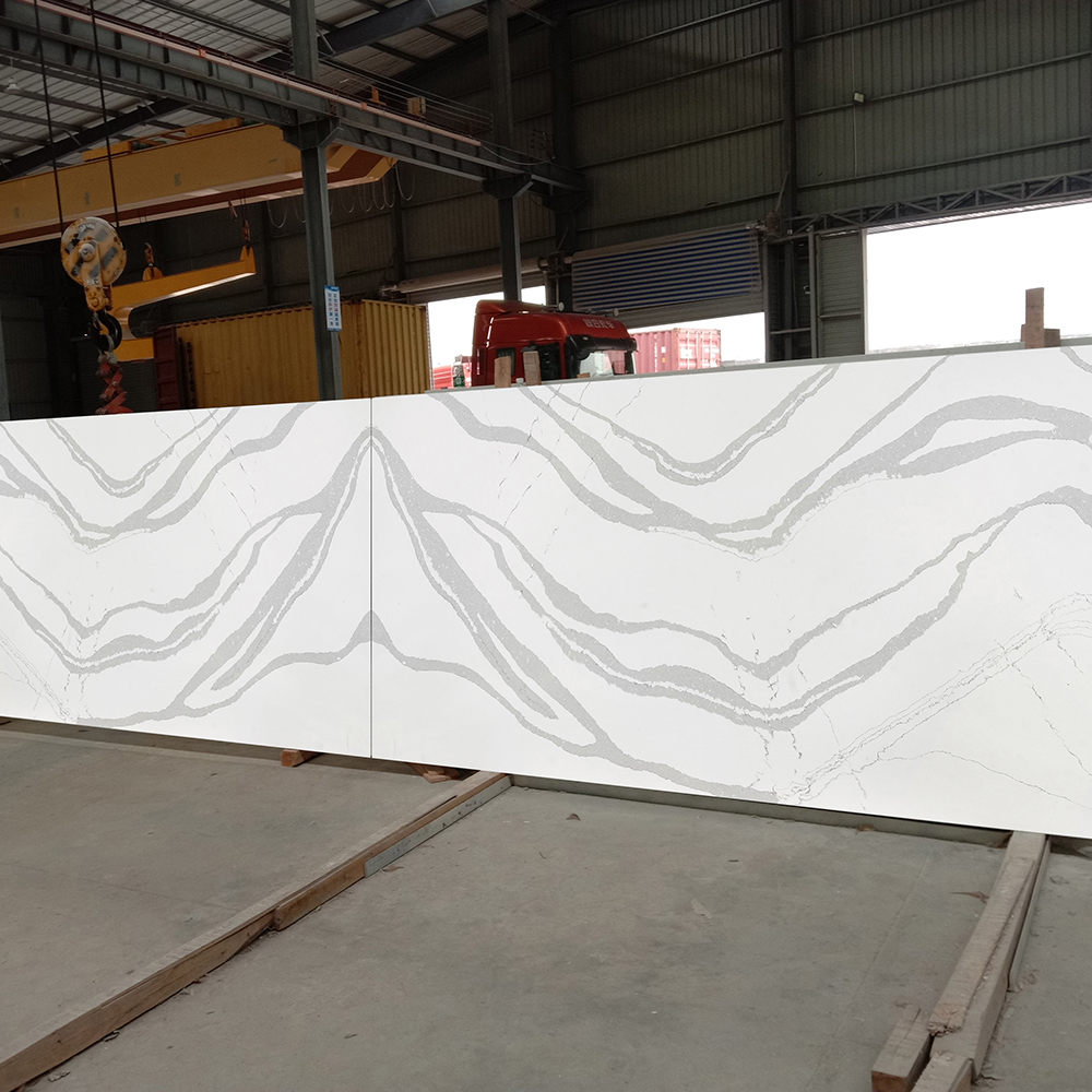 5014 Valley White Calacatta Quartz Countertops Manufacturer