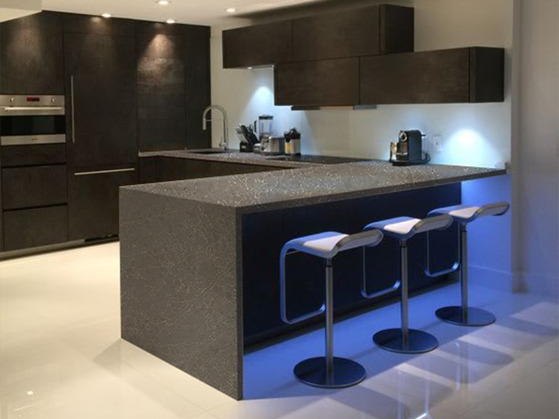 5011 Night Sunny Grey Calacatta Quartz Countertops