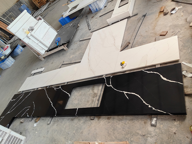 5024 Nero Statuary Black Calacatta Quartz Countertops