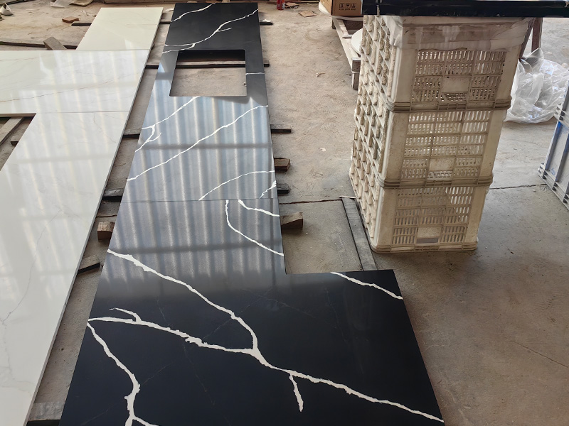 5024 Nero Statuary Black Calacatta Quartz Countertops
