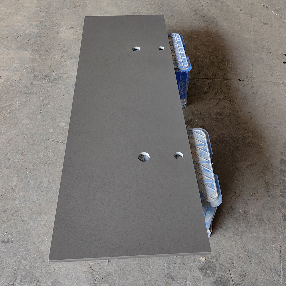 2009 Sesame Grey Quartz Countertop With Black Veins