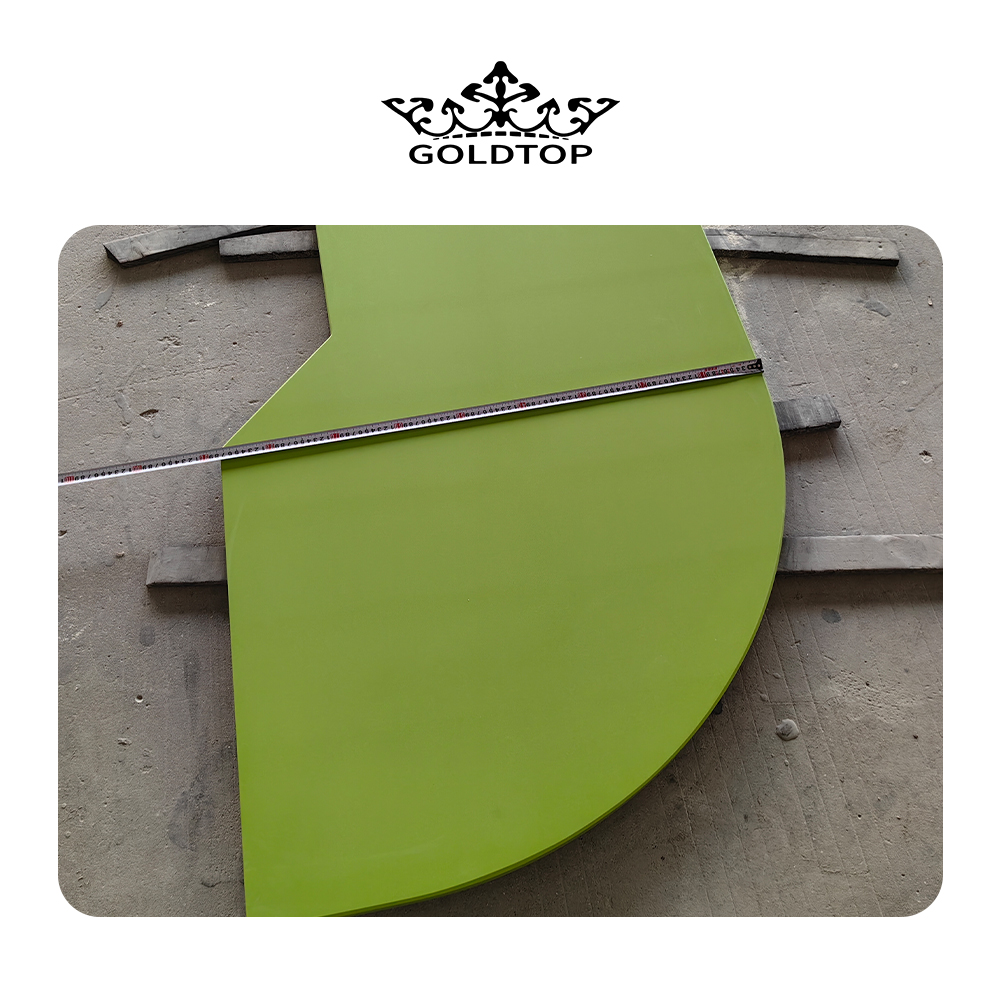 2010 Apple Green Quartz Countertop For Kitchen Bathroom