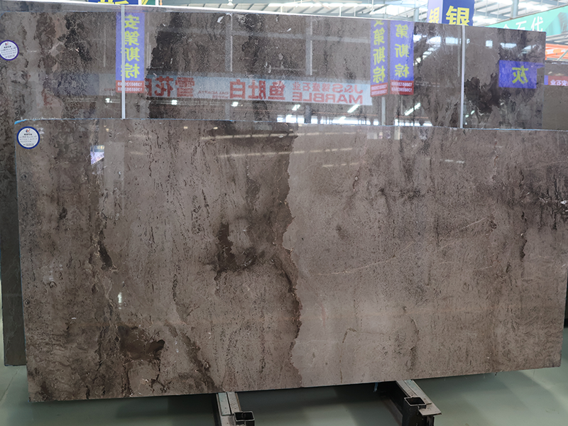 18mm Myanmar Van Gogh Brown Marble Slab & Tiles For Flooring/ Wall