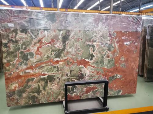 Natural Antique Green Onyx Slab