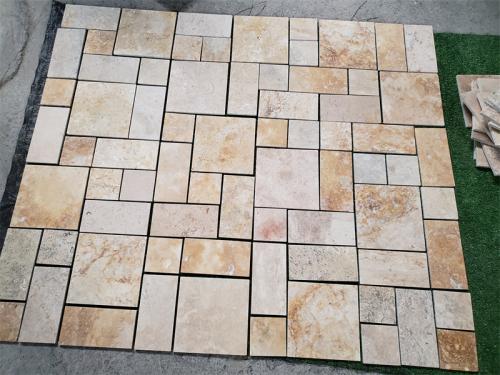 Beige Travertine Tile Mosaic