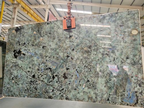 Blue Emerald Granite Slab