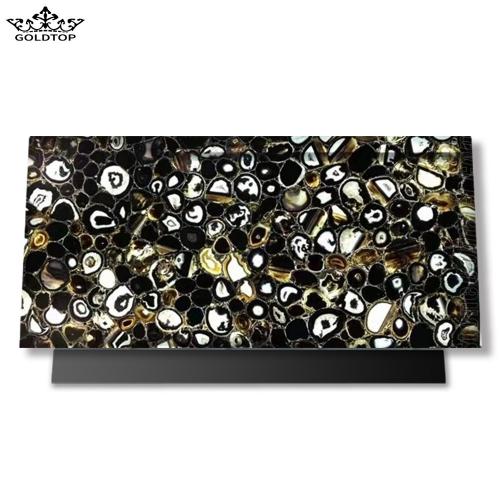 Agate Black Semi-precious Stone