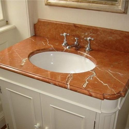 Rojo Coral Marble Countertop