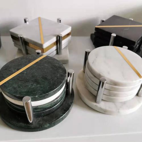 Marble Round Coasters