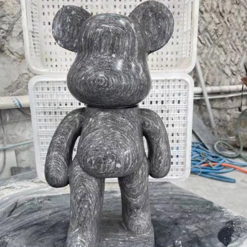 Violent Bear Marble Animal Figurines