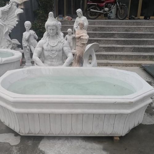 Freestanding Natural Marble Bathtub