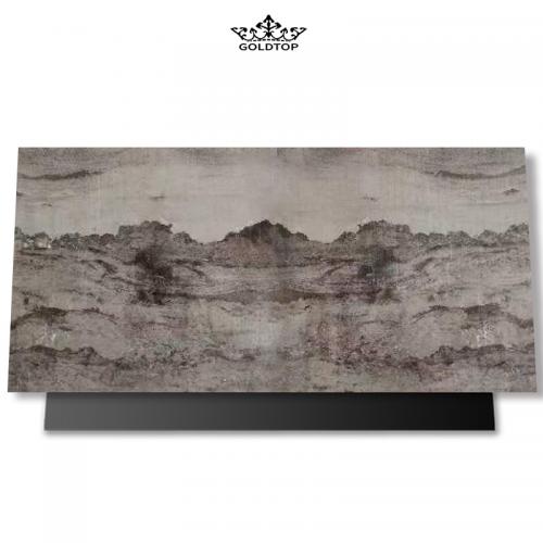 Antis Gray Ink Texture Marble Slab