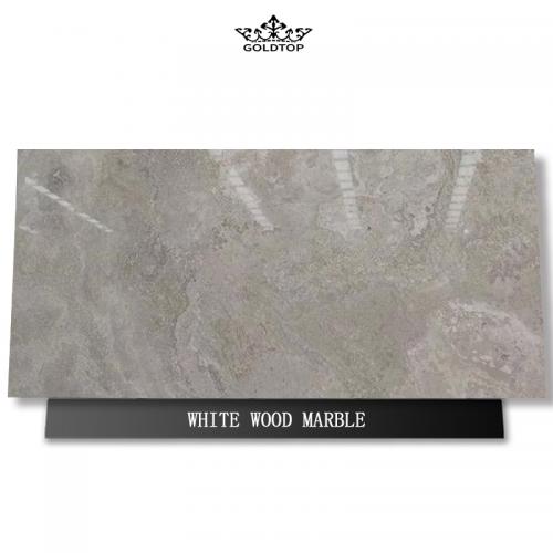 White wood marble slabs